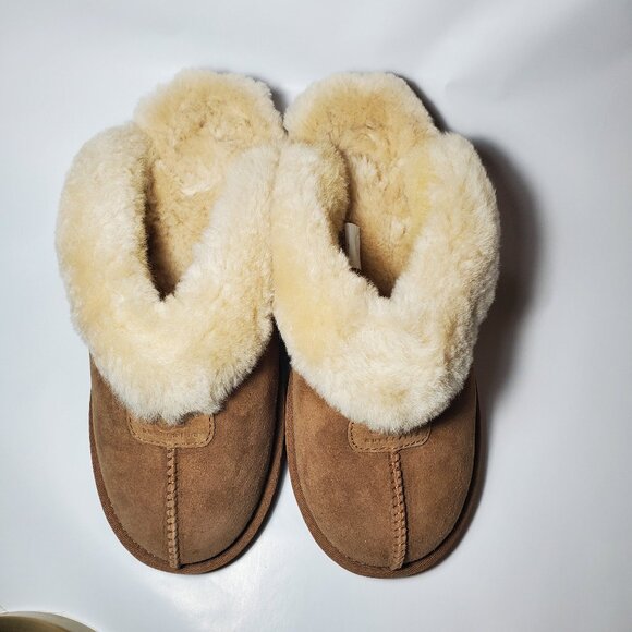 NWOB UGG Size 8 Women’s Coquette Slipper Shoes Chestnut - Picture 4 of 9